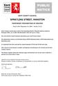 KCC - Urgent Road Closure - Spratling Street, Manston - 6th November 2023 (Thanet)